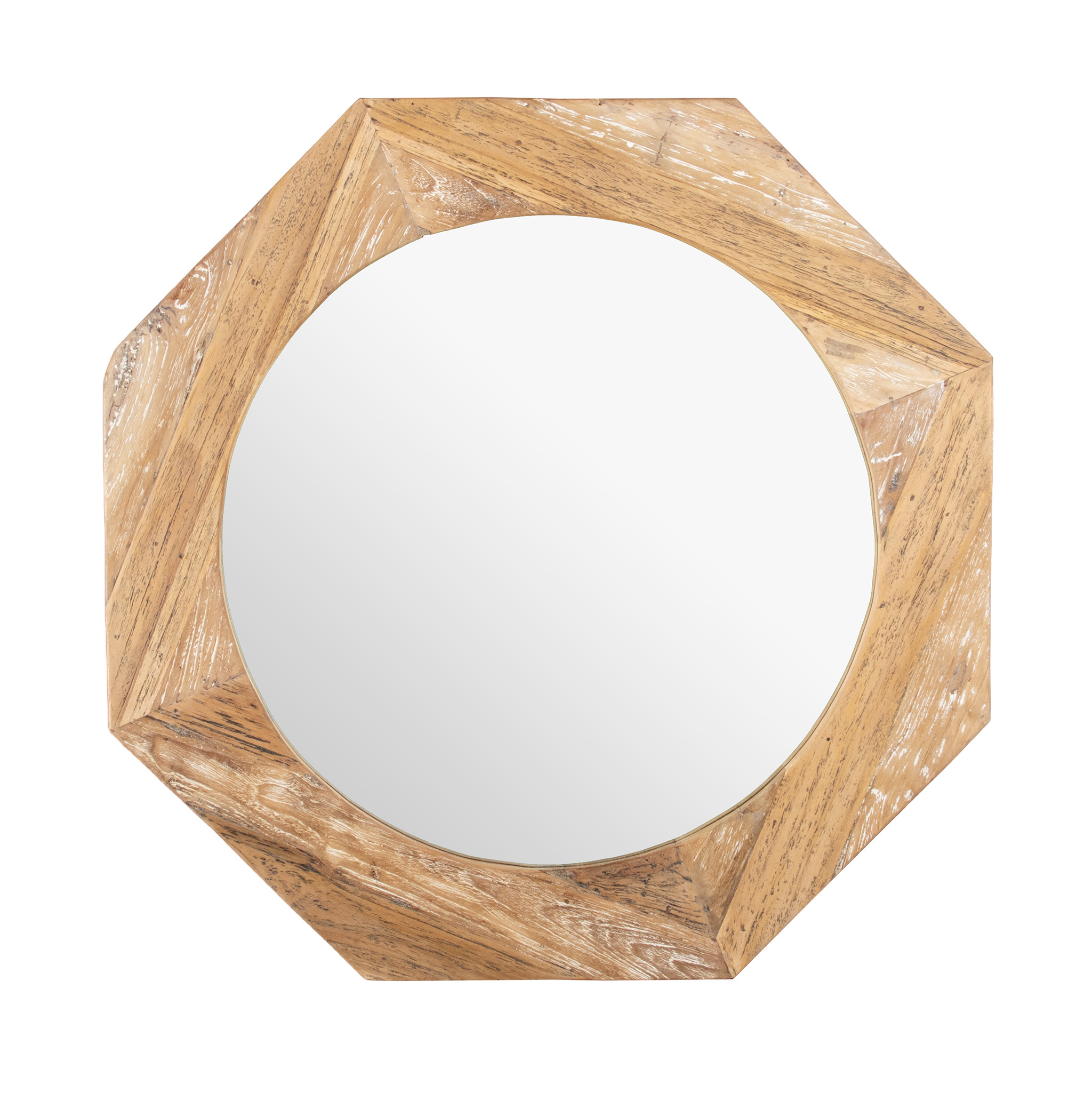 813070 MIRROR OCTAGONAL DIRTY FINISH DIA 80