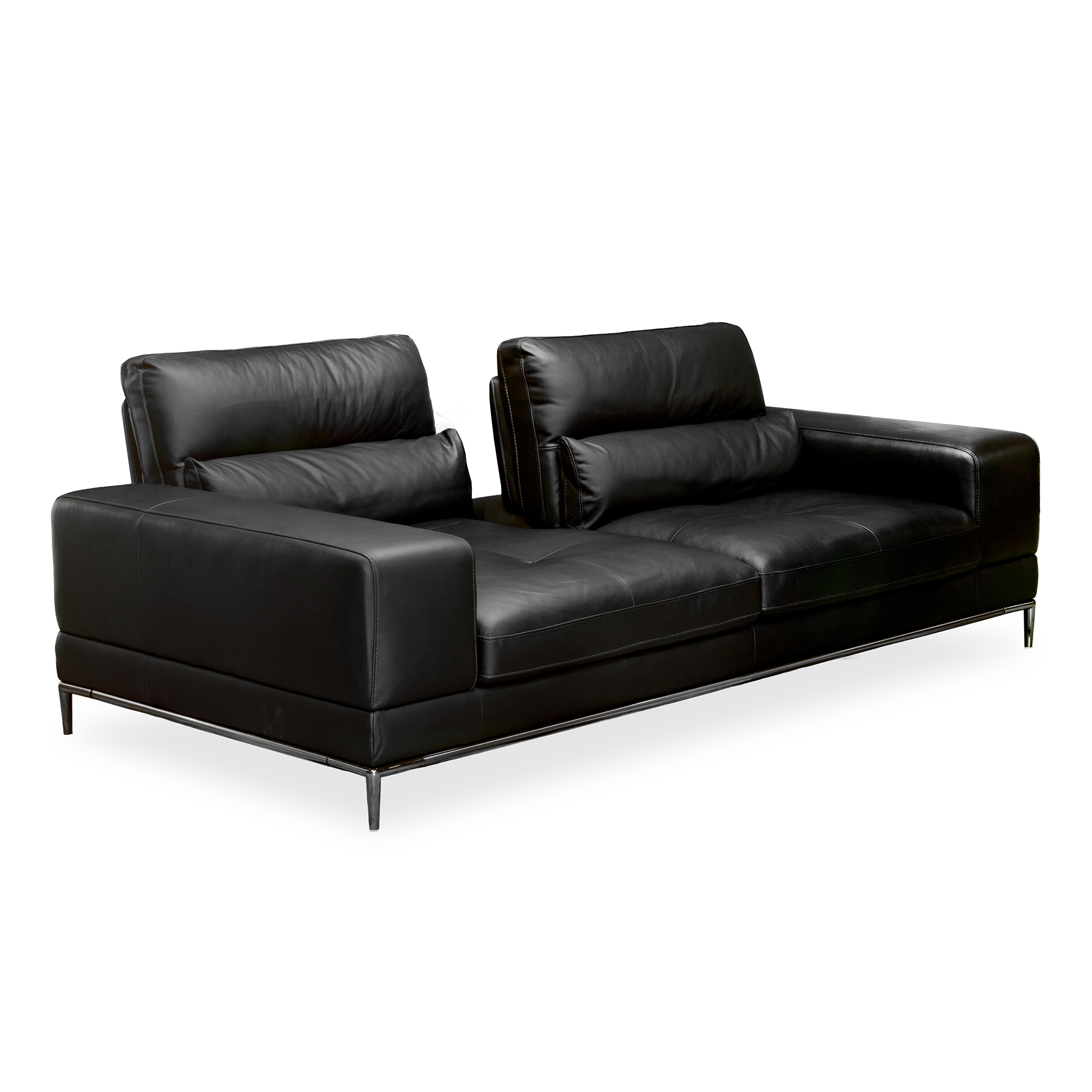 8090329 SOFA 5309 3DIV M9812 BLACK SPLIT LEATHER (3)