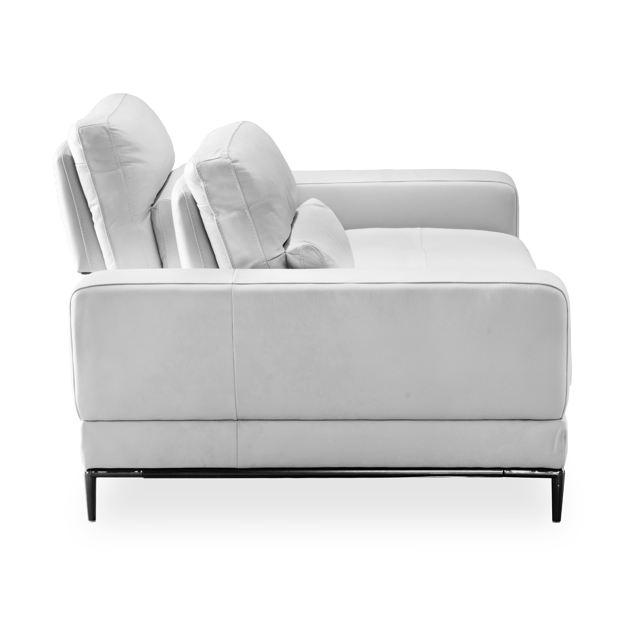 8090779 SOFA 5309 2DIV M9015 STONE SPLIT LEATHR 200-120-87
