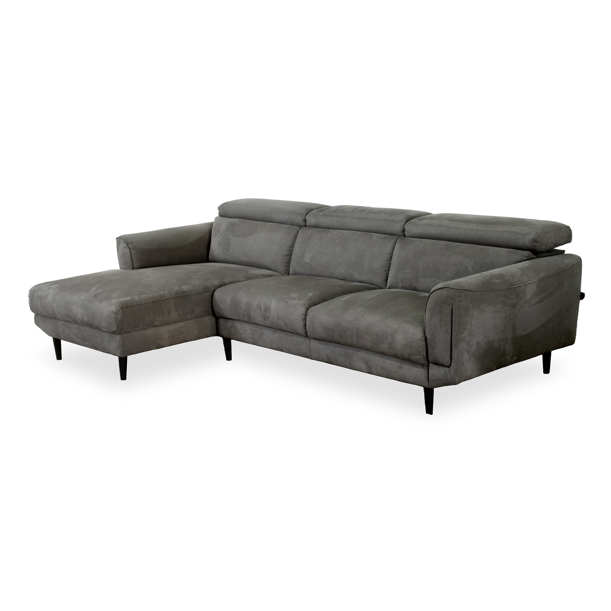 809153 CHAISE KT025 LAF-3DIV RAF FABRIC C820 DARK GREY (3)