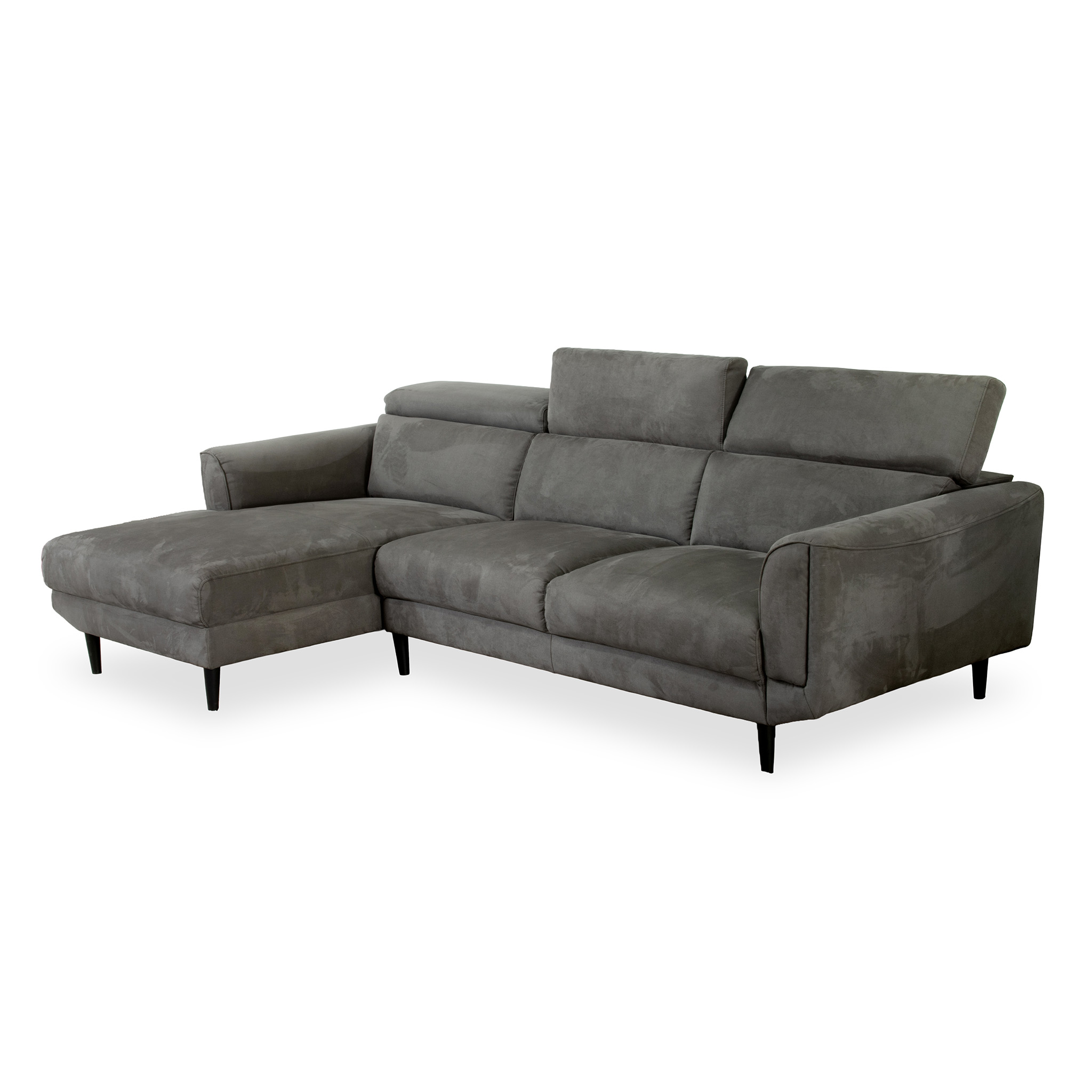 809153 CHAISE KT025 LAF-3DIV RAF FABRIC C820 DARK GREY