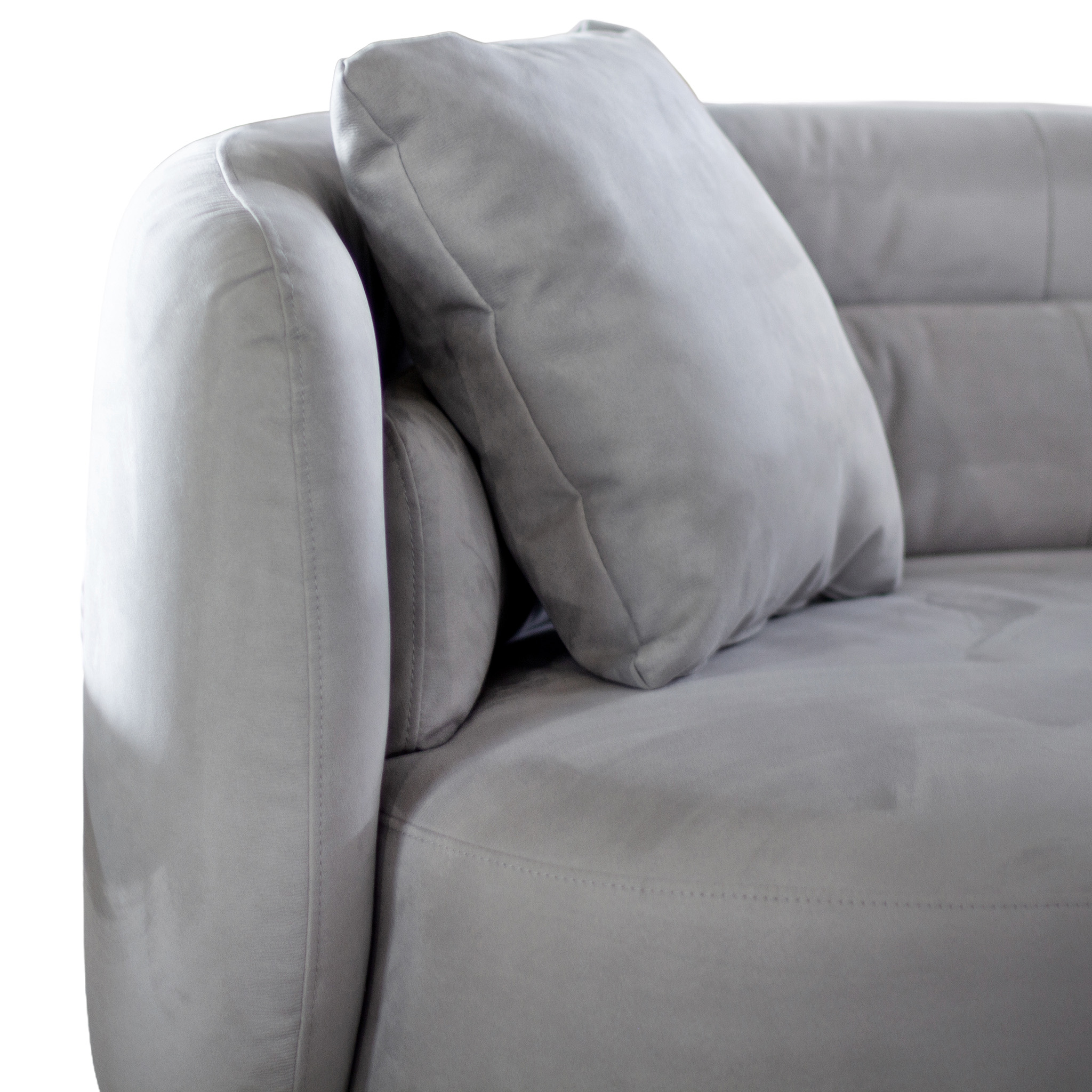 809286 SOFA KF8138 3PC HALF_RND FABRIC C822 LIGHT GREY (2)