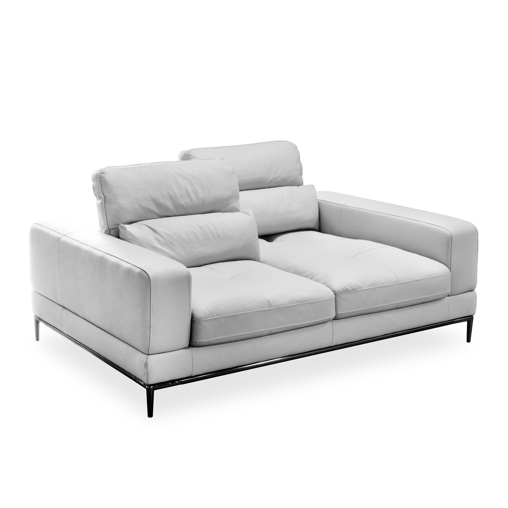 809843 SOFA 5309 3DIV M9015 STONE SPLIT LEATHR 240-120-87 (3)