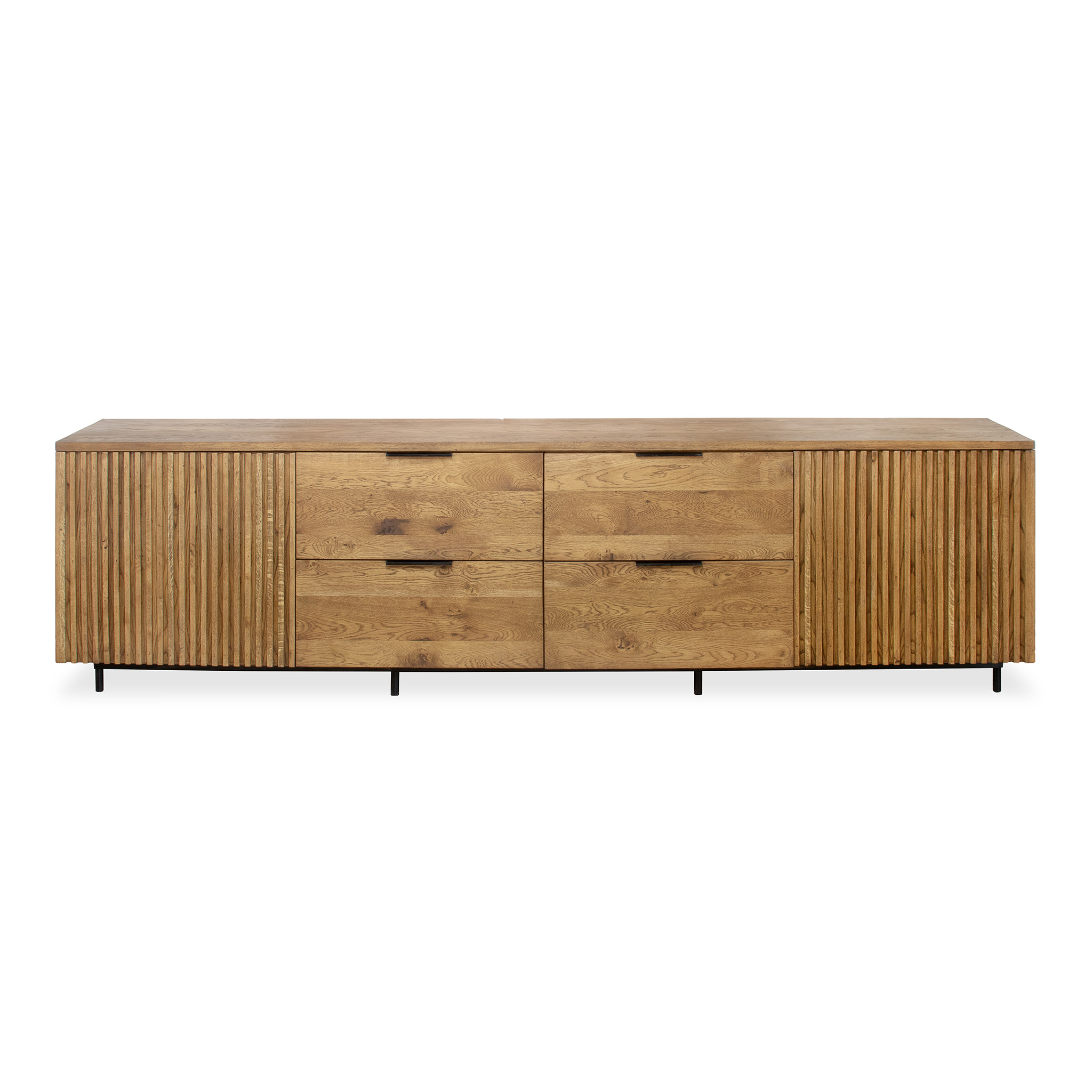 851454 SIDE BOARD SOLID OAK OLD TEAK 3000X500X800 (5)
