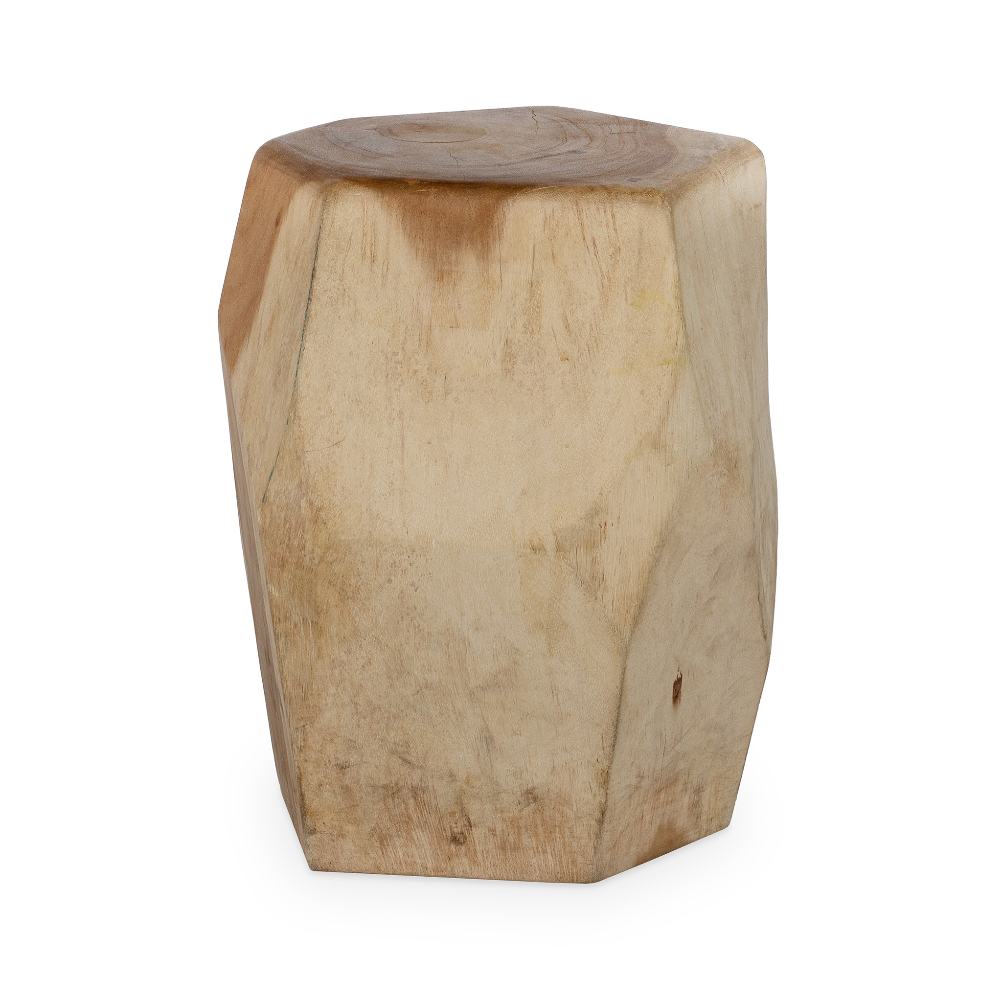 803868 STOOL SMOOTH DIA 32X45 SOLID MUNGGUR TRUNK