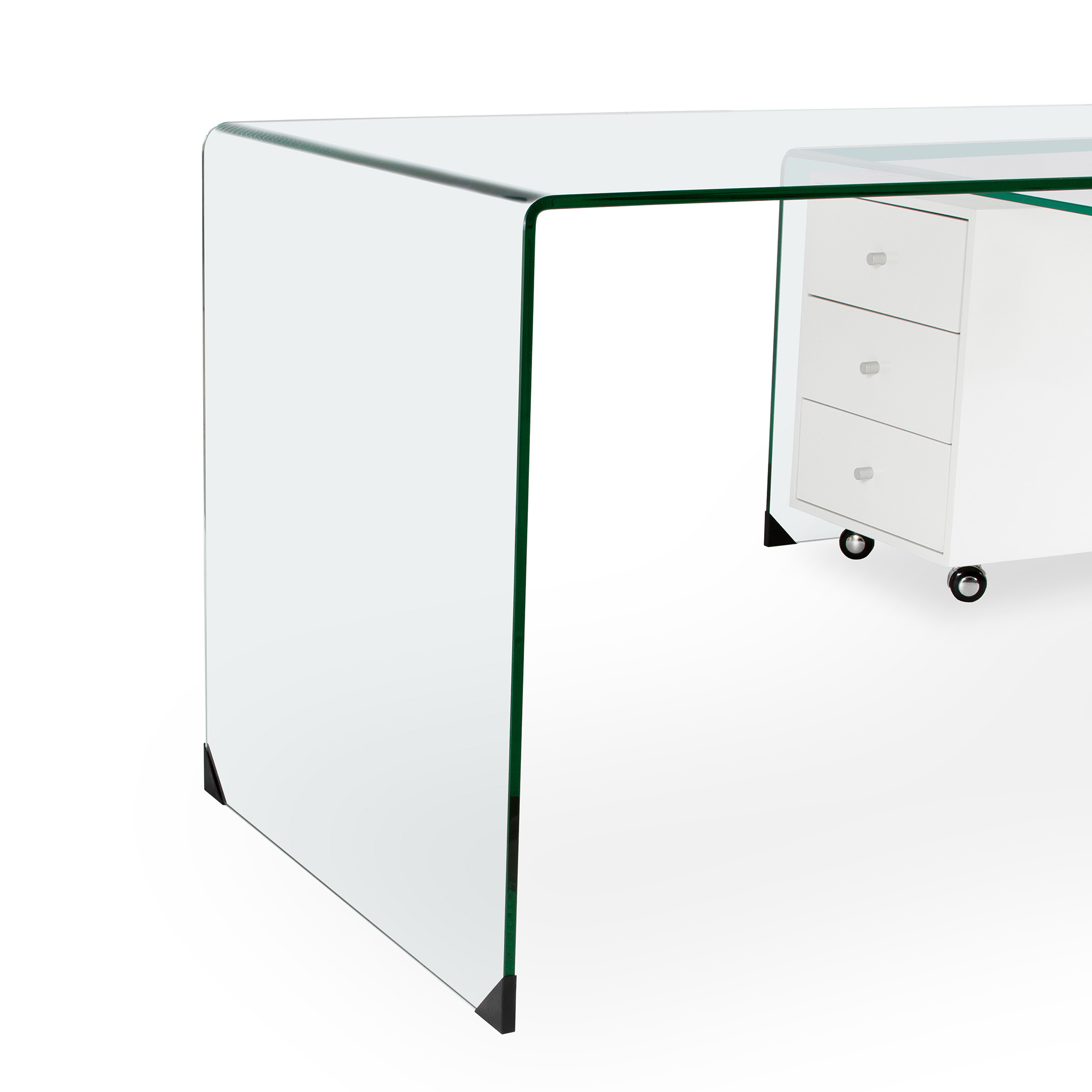811151 DESK GLASS WWHITE PEDESTAL 170X70X73 DA1109-W (7)